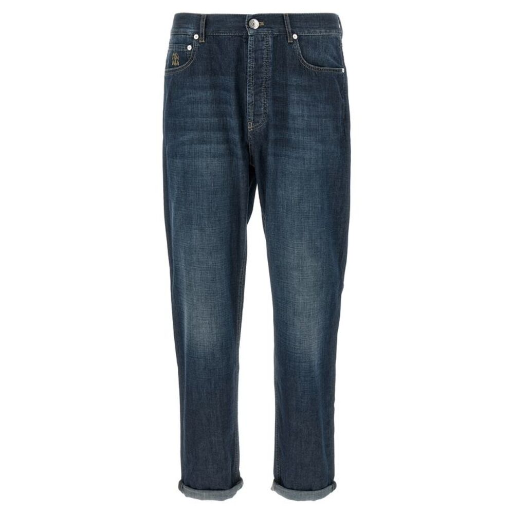 Brunello Cucinelli Men Jeans Denim Old